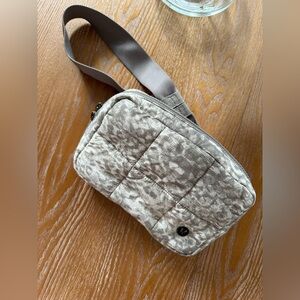 Grey lululemon belt bag